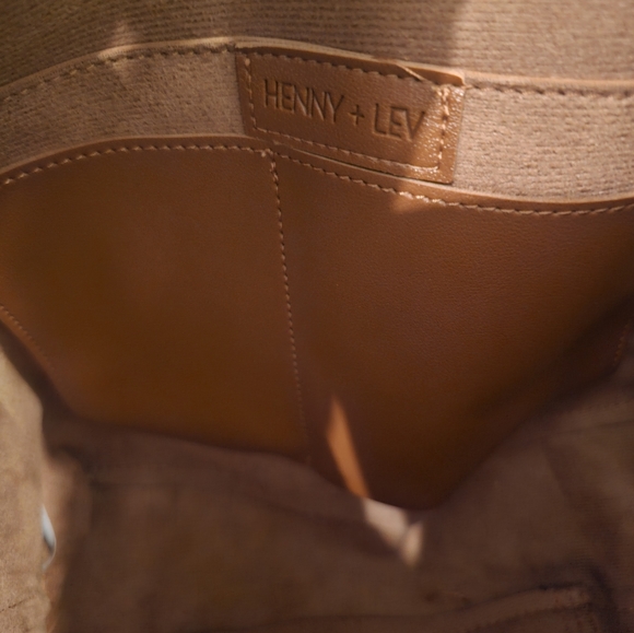Henry & Lev leather purse bag Genny + Lev tan vegan leather - Picture 5 of 8